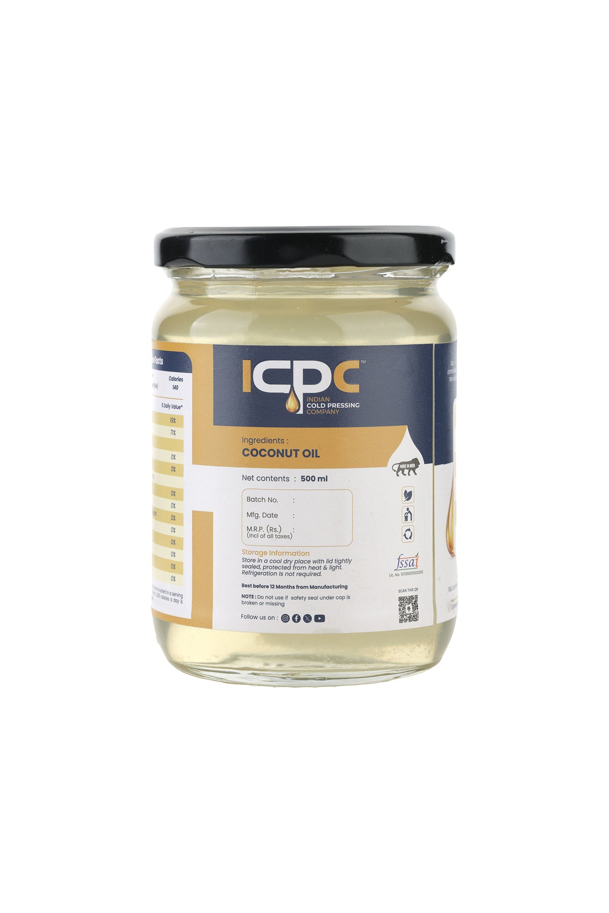 Cold-Pressed Coconut Oil