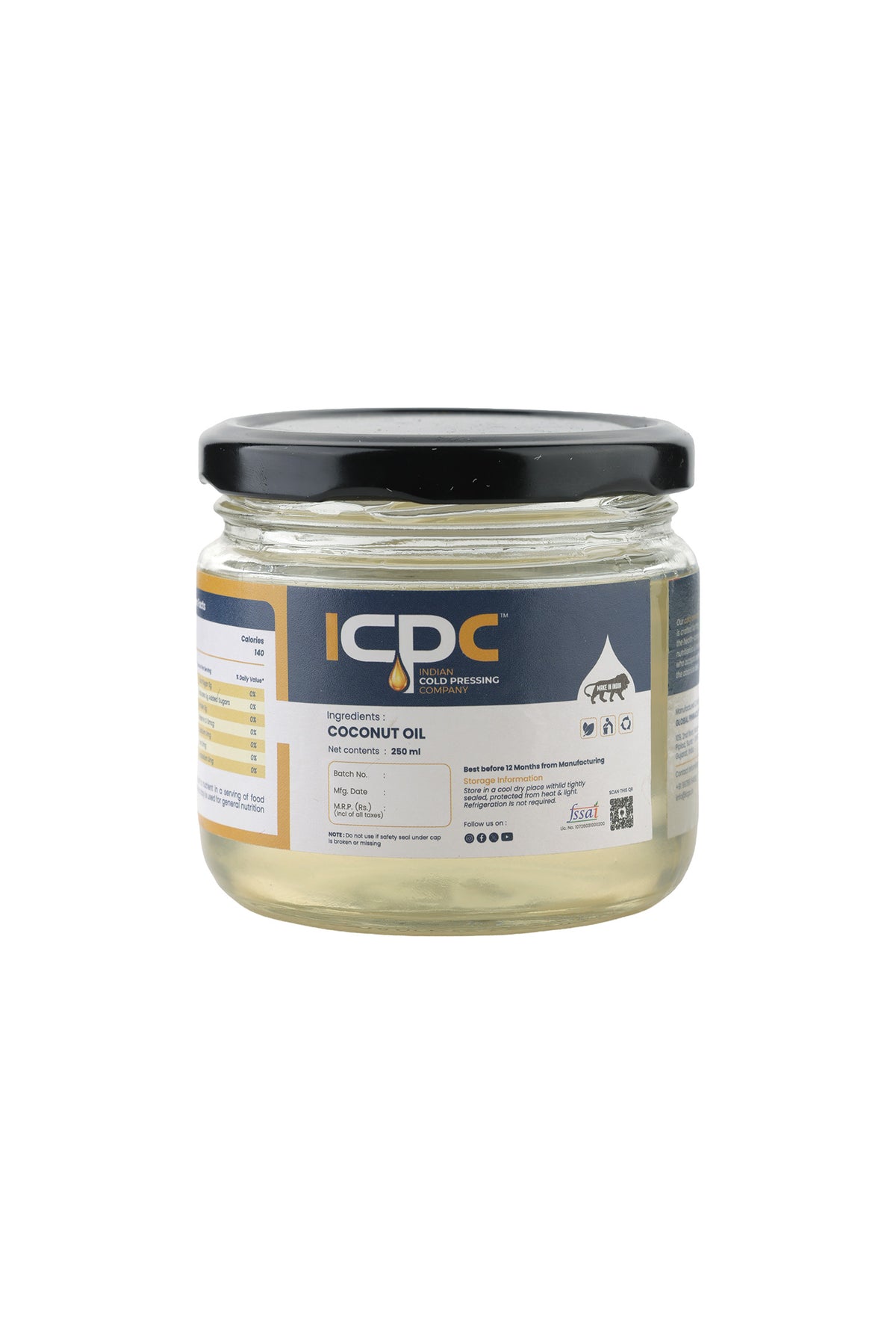 Cold-Pressed Coconut Oil