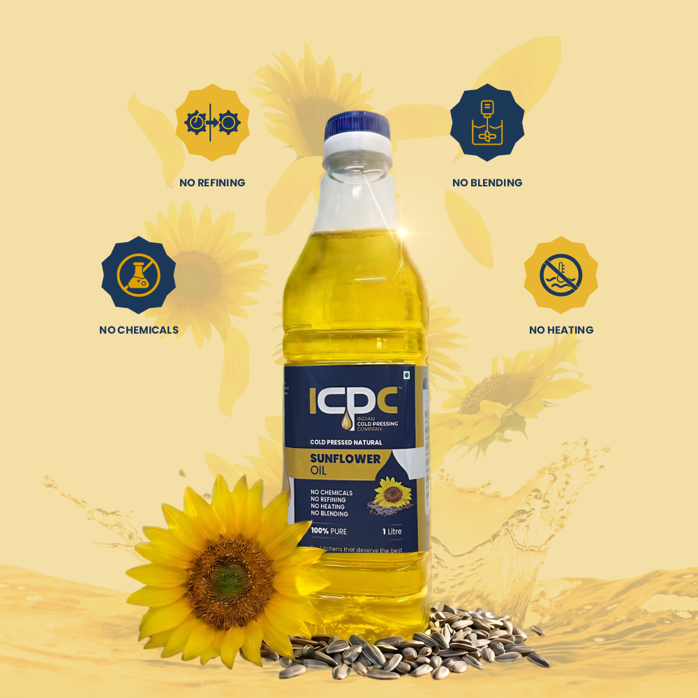 ICPC 1LTR Cold Pressed Natural SUNFLOWER OIL