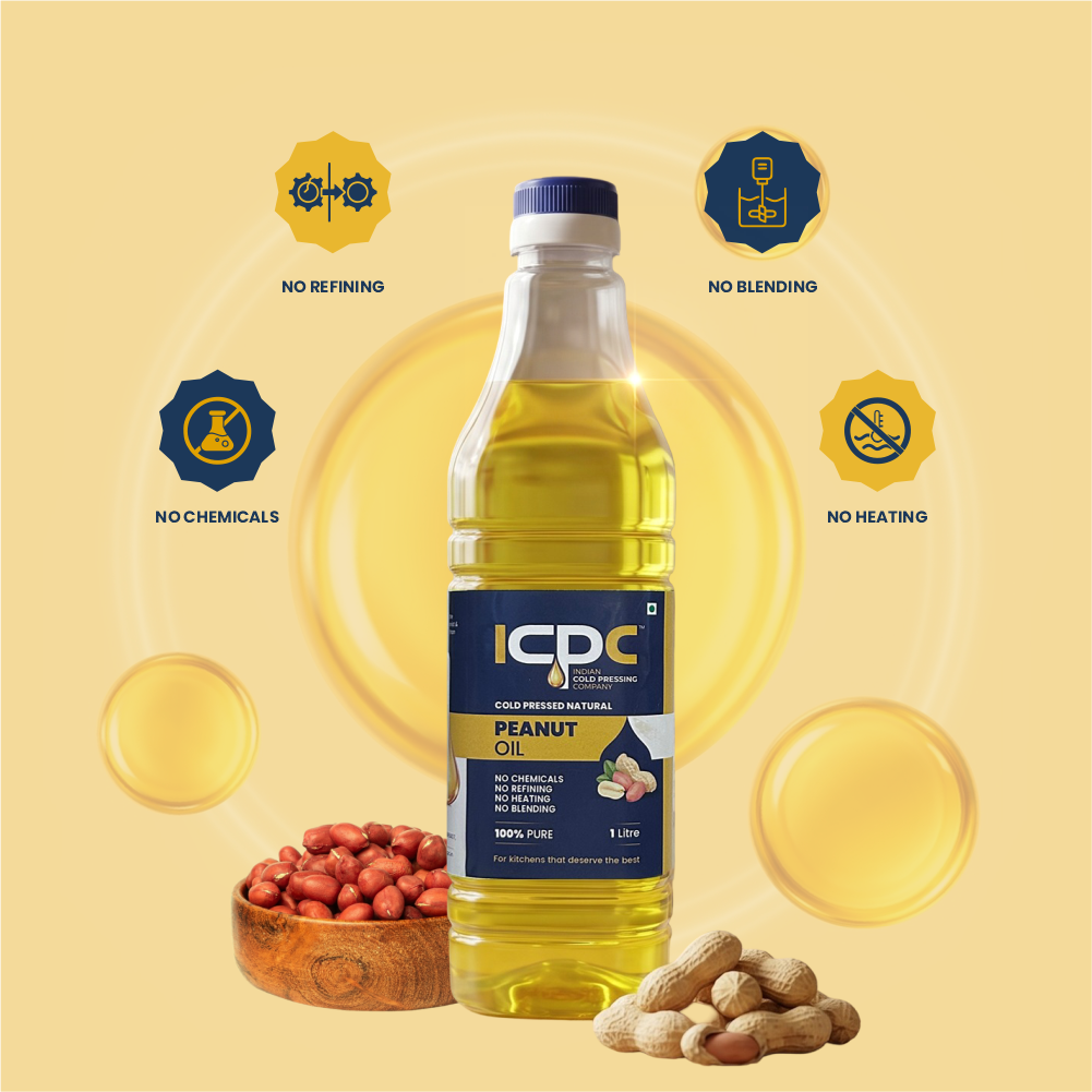 ICPC 1LTR Cold Pressed Natural Peanut Oil